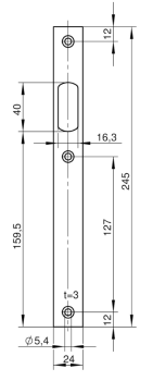 Flachschließblech Nr. 9330